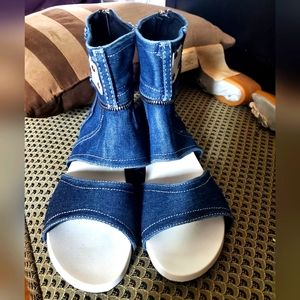 Denim Sandals